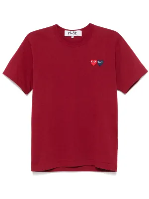 Navy With Red And Navy Heart Tee Unisex