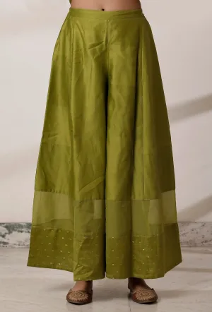 Olive Green Kali Palazzo