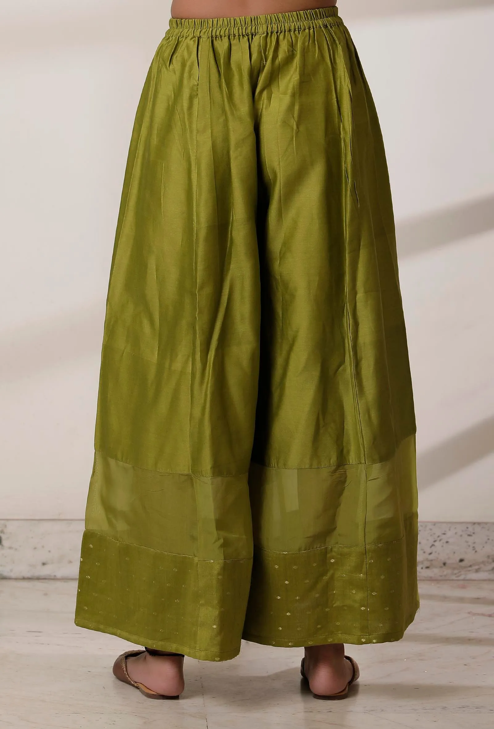 Olive Green Kali Palazzo