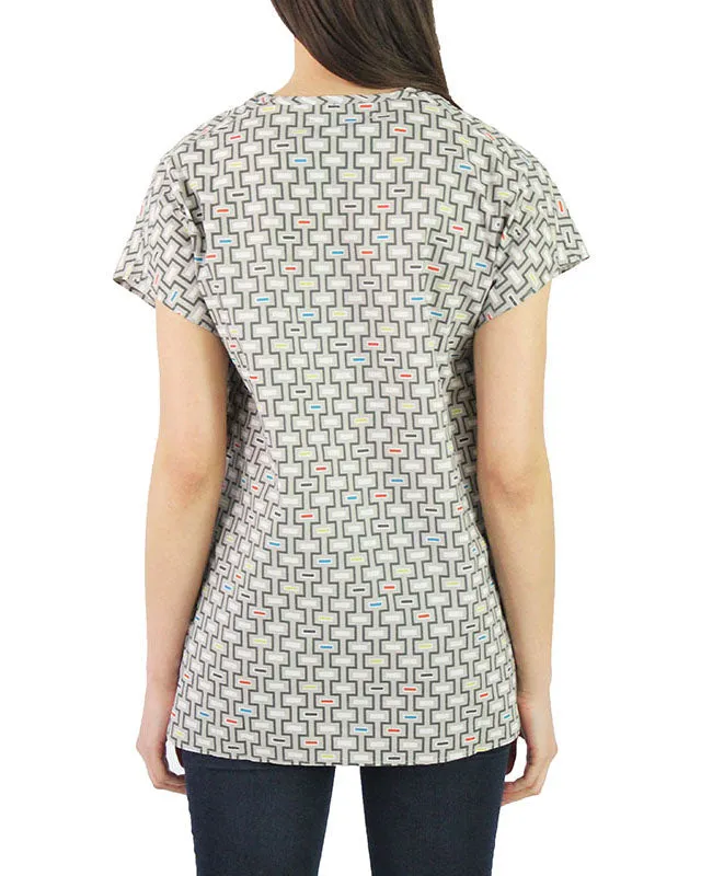 Pima Cotton Woven Alegria Hi-Low Tunic