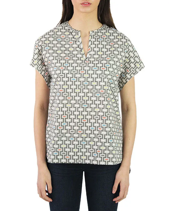 Pima Cotton Woven Alegria Hi-Low Tunic