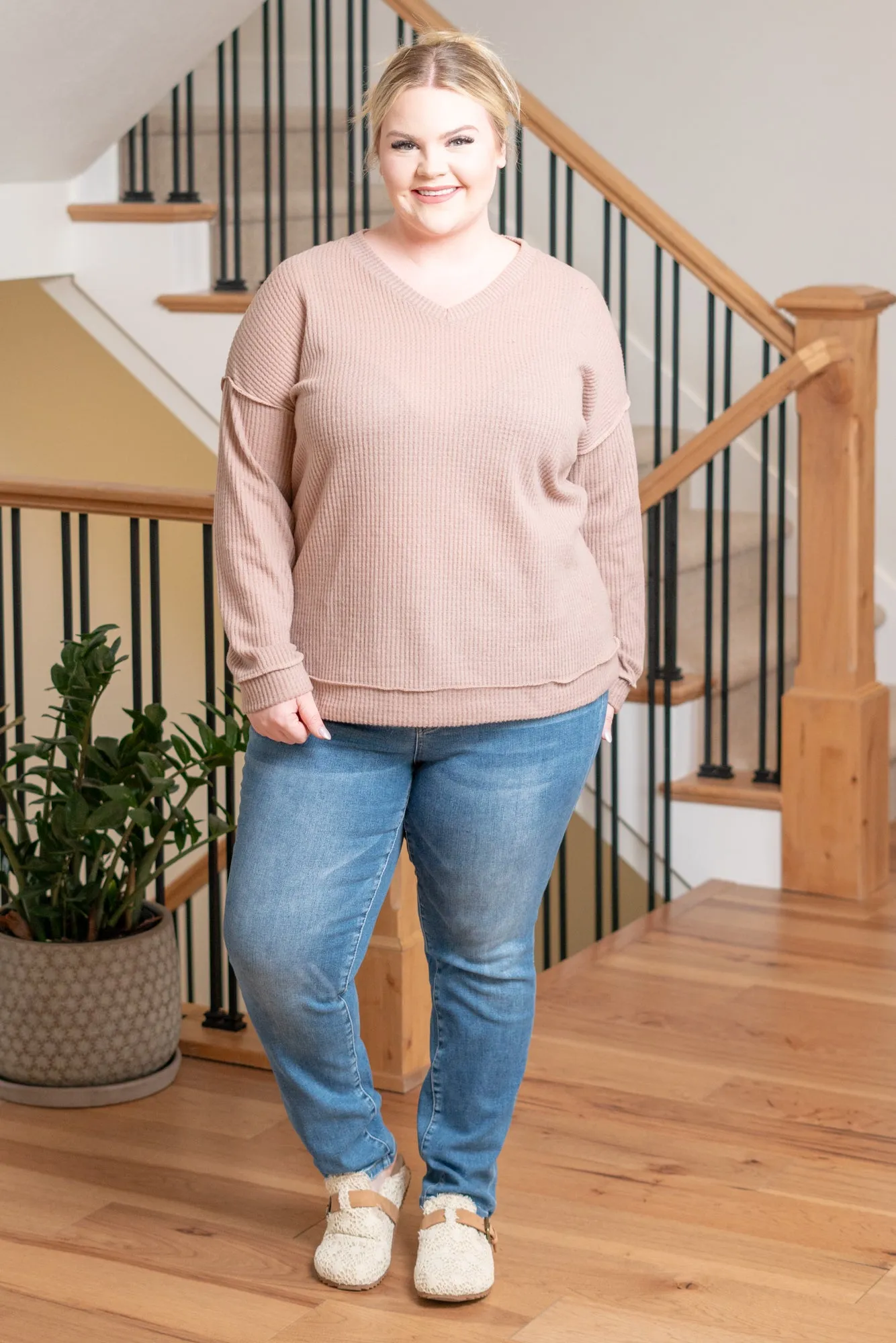 Plus Size Kelley Layering Top - Taupe