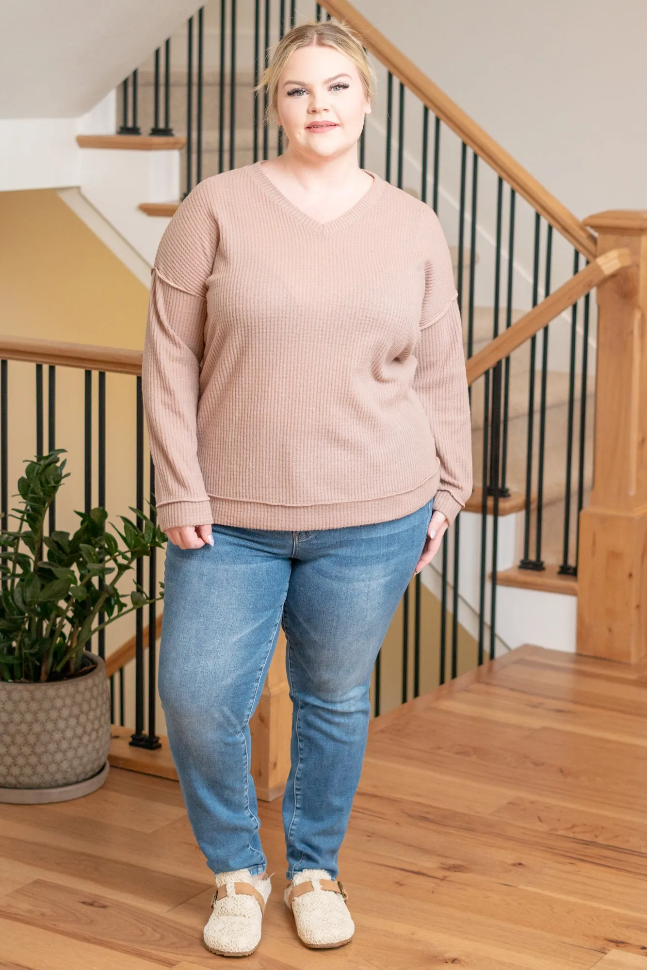 Plus Size Kelley Layering Top - Taupe