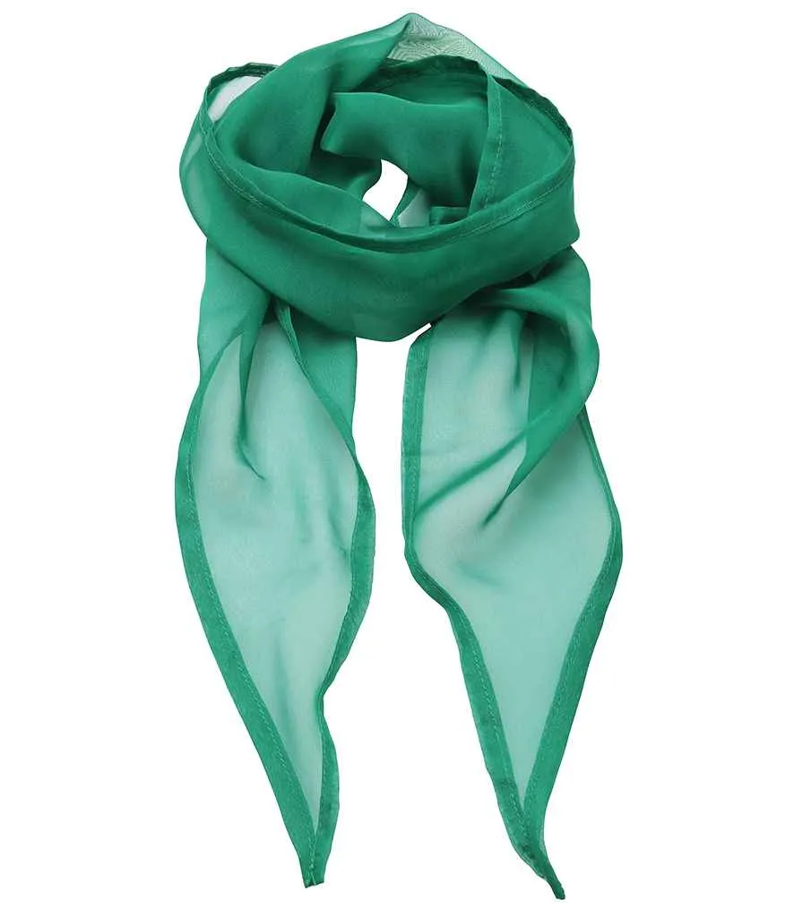 Premier 'Colours' Chiffon Scarf | Emerald