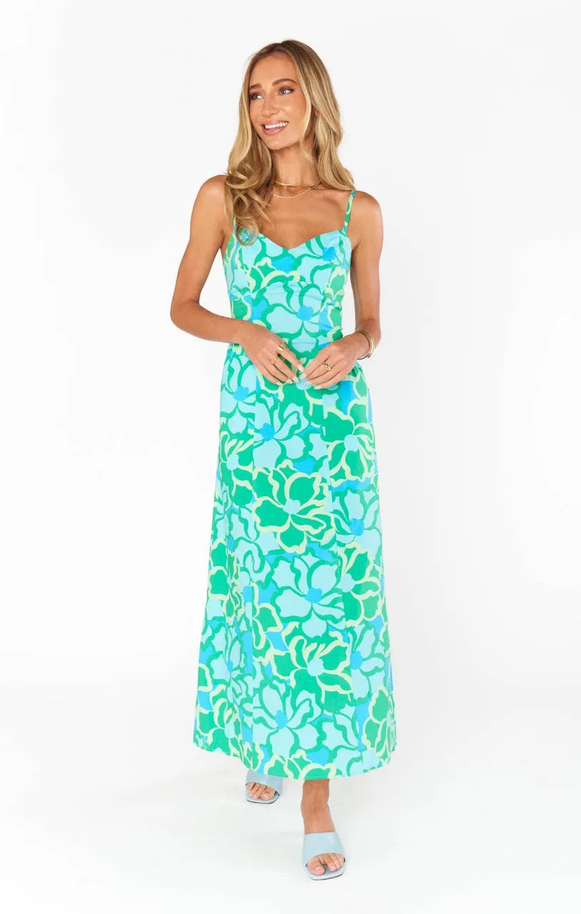 Show Me Your MUMU Allegra Midi Dress - SPRING TIFFANY FLORAL