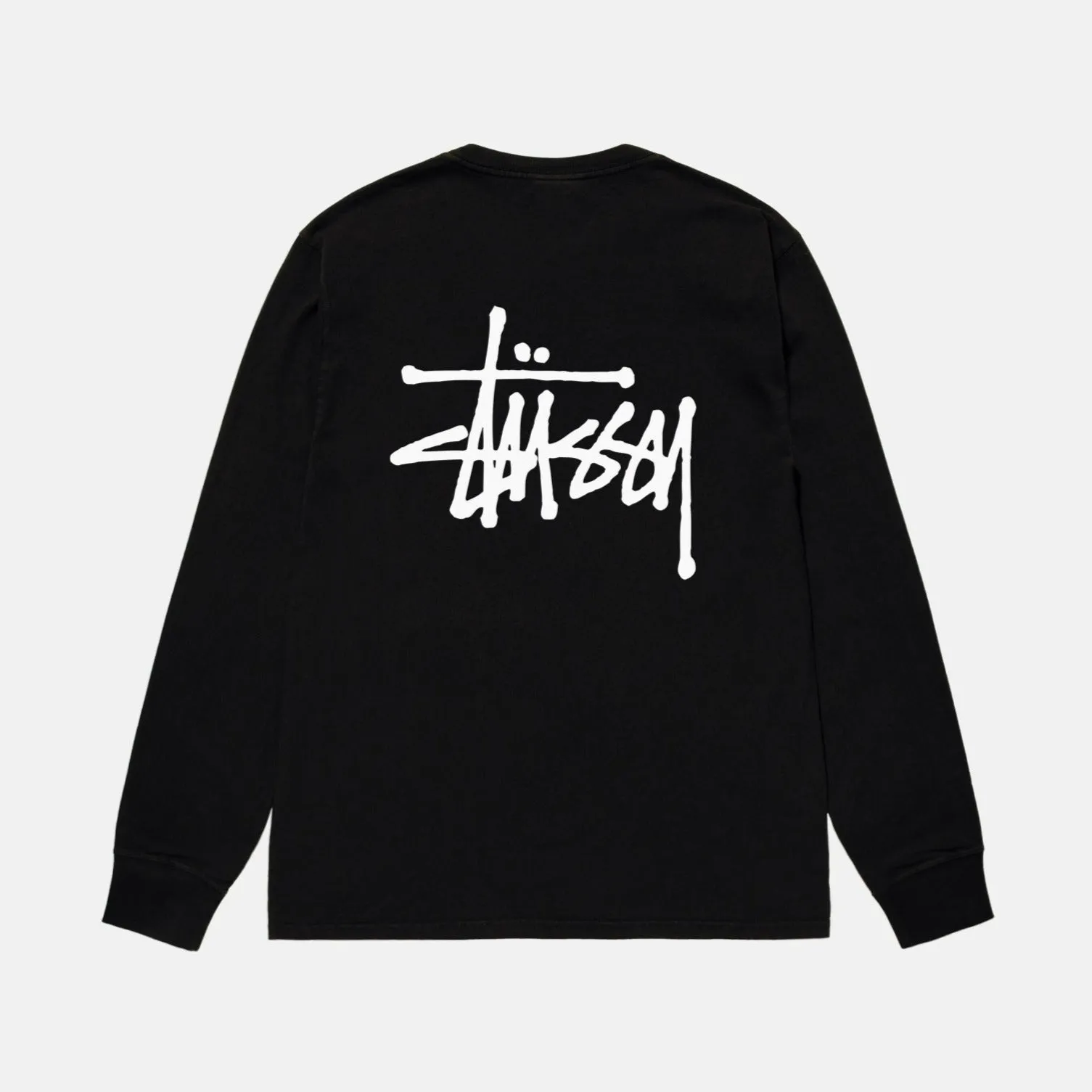 Stussy Basic Logo Long Sleeve Tee Black