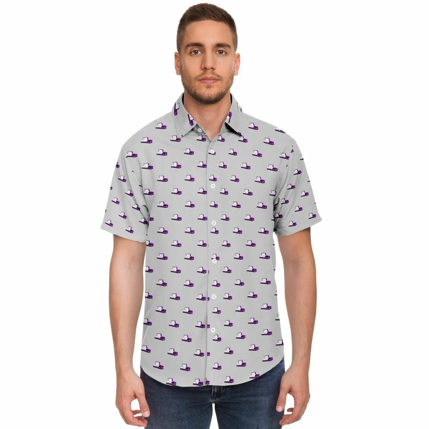 Subtle-Tee Purple Casket on Light Grey