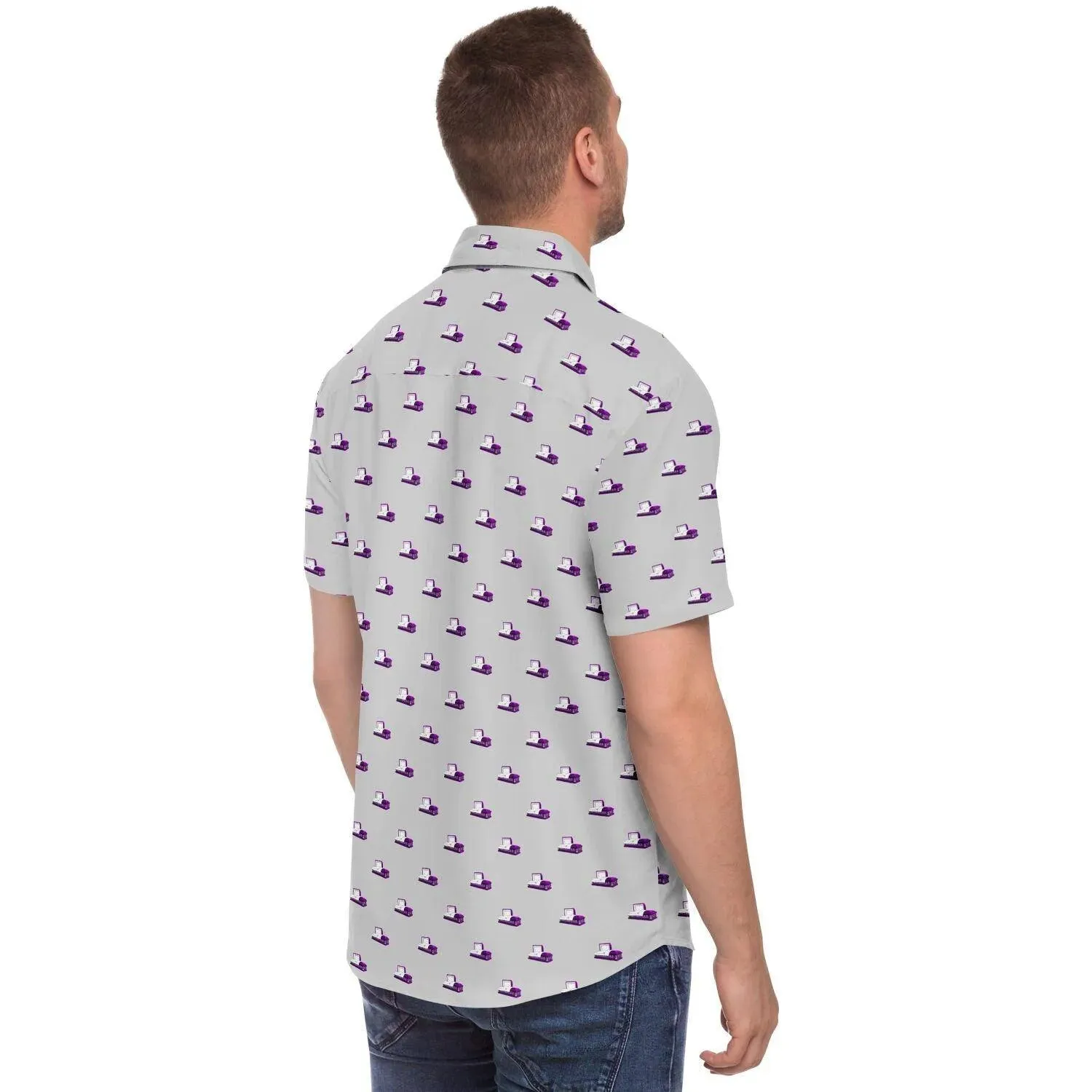 Subtle-Tee Purple Casket on Light Grey