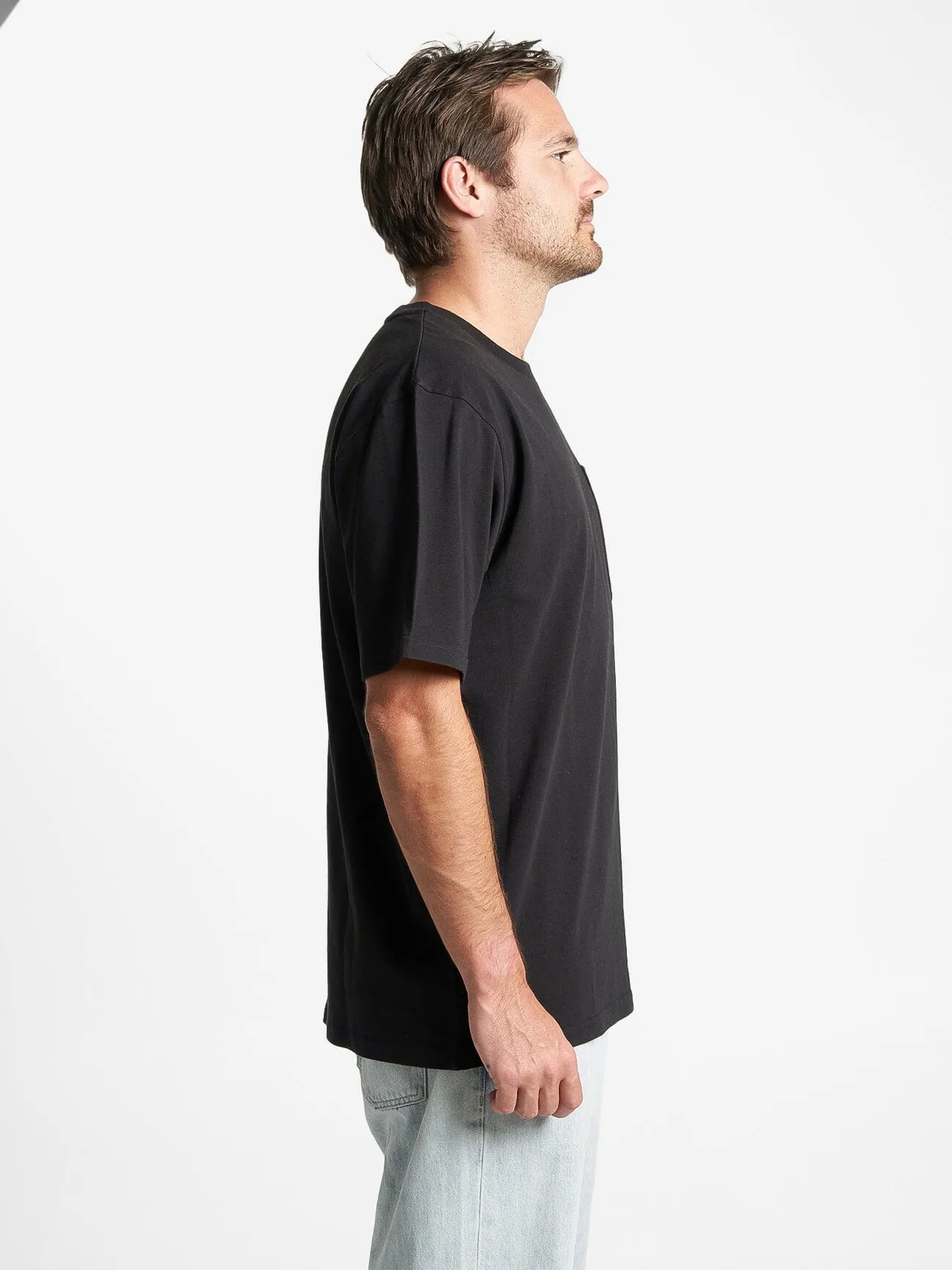 Thrills Victory Oversize Pocket Tee - Black