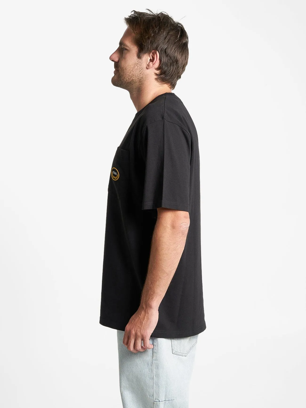 Thrills Victory Oversize Pocket Tee - Black