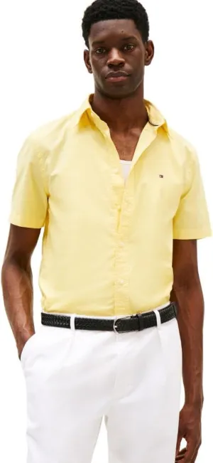 Tommy Hilfiger Short Sleeve Poplin Regular Fit, Men's Button Down Shirts
