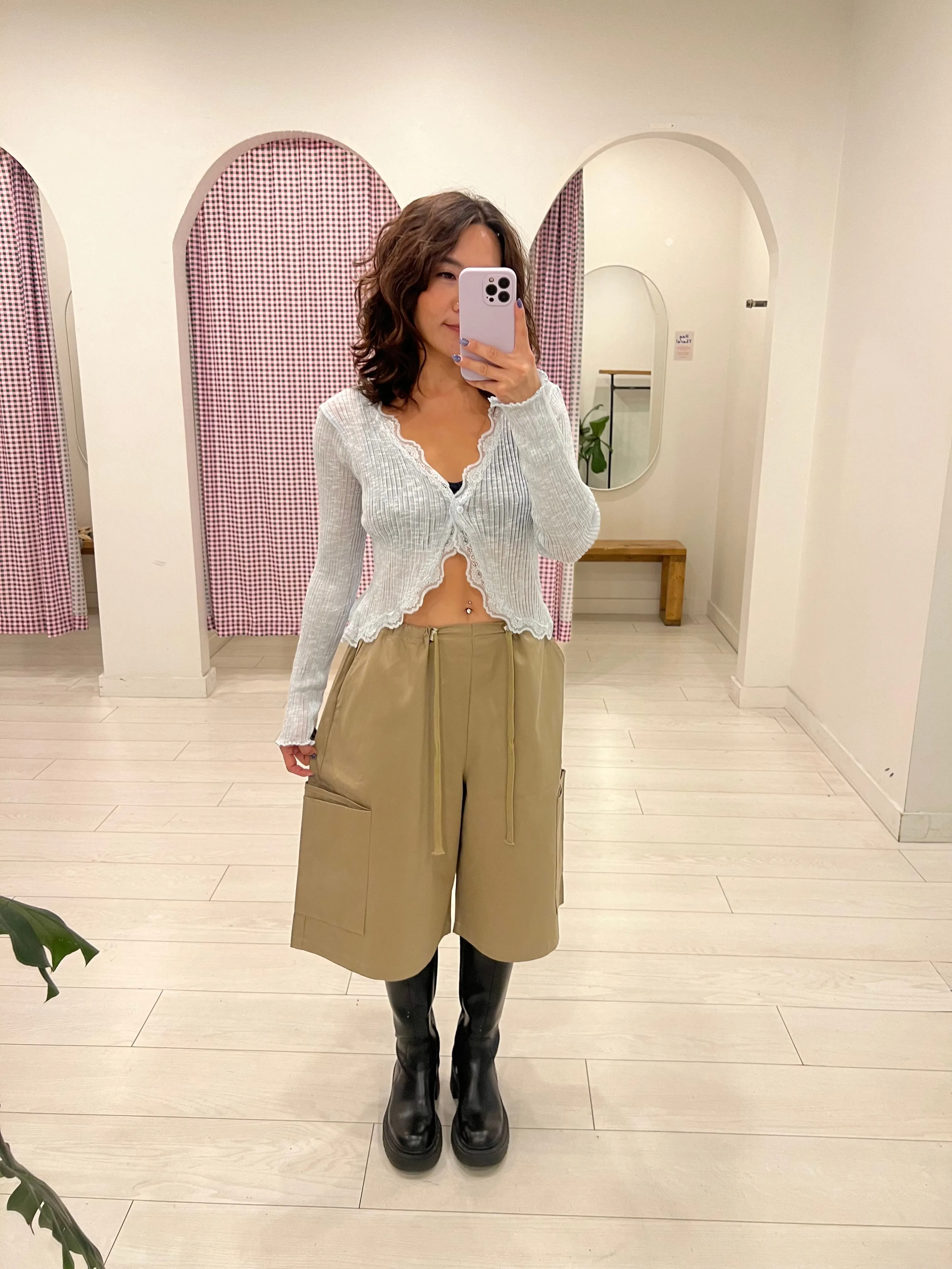 Chic Lace-Trimmed Cardigan