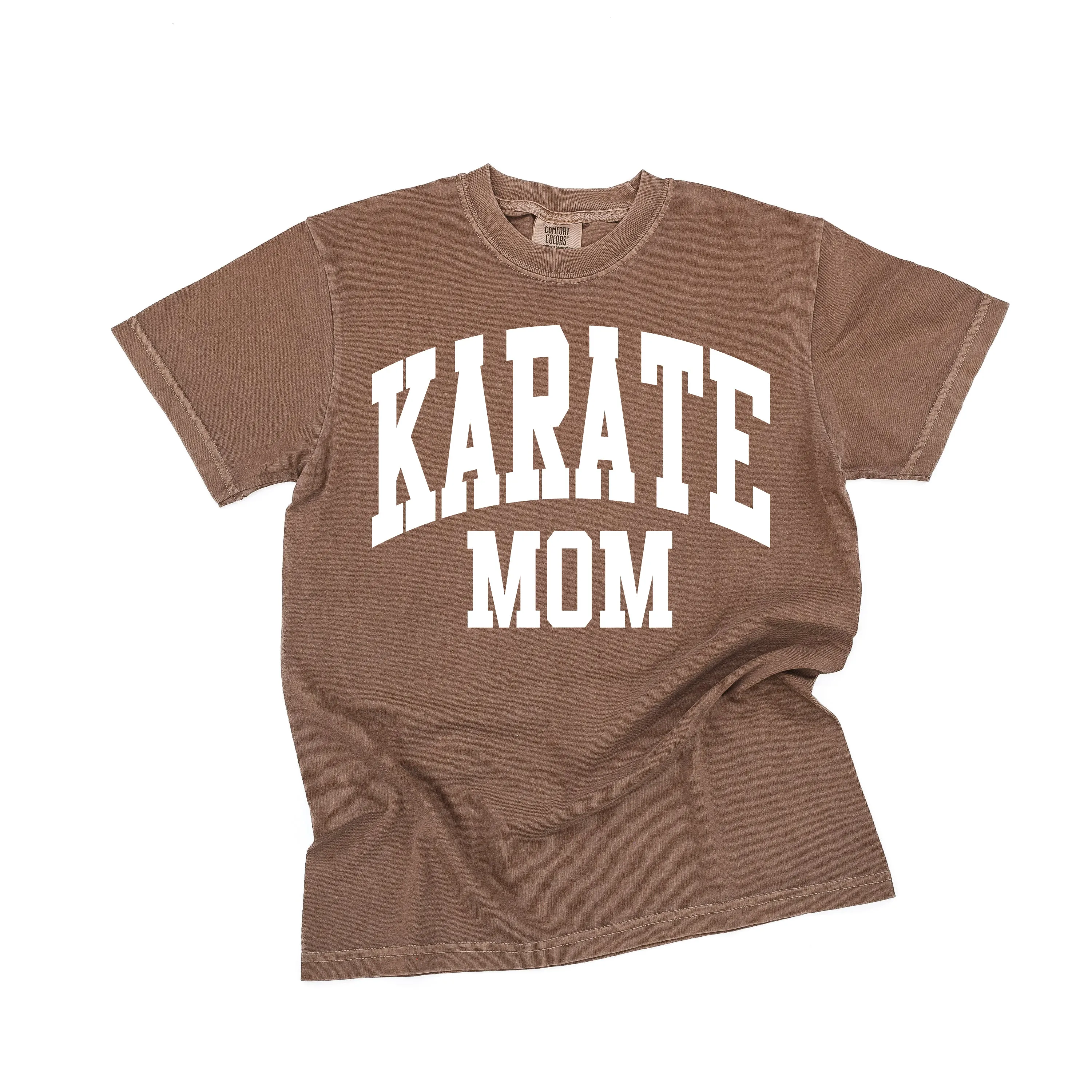Varsity Style - KARATE MOM - SHORT SLEEVE COMFORT COLORS TEE