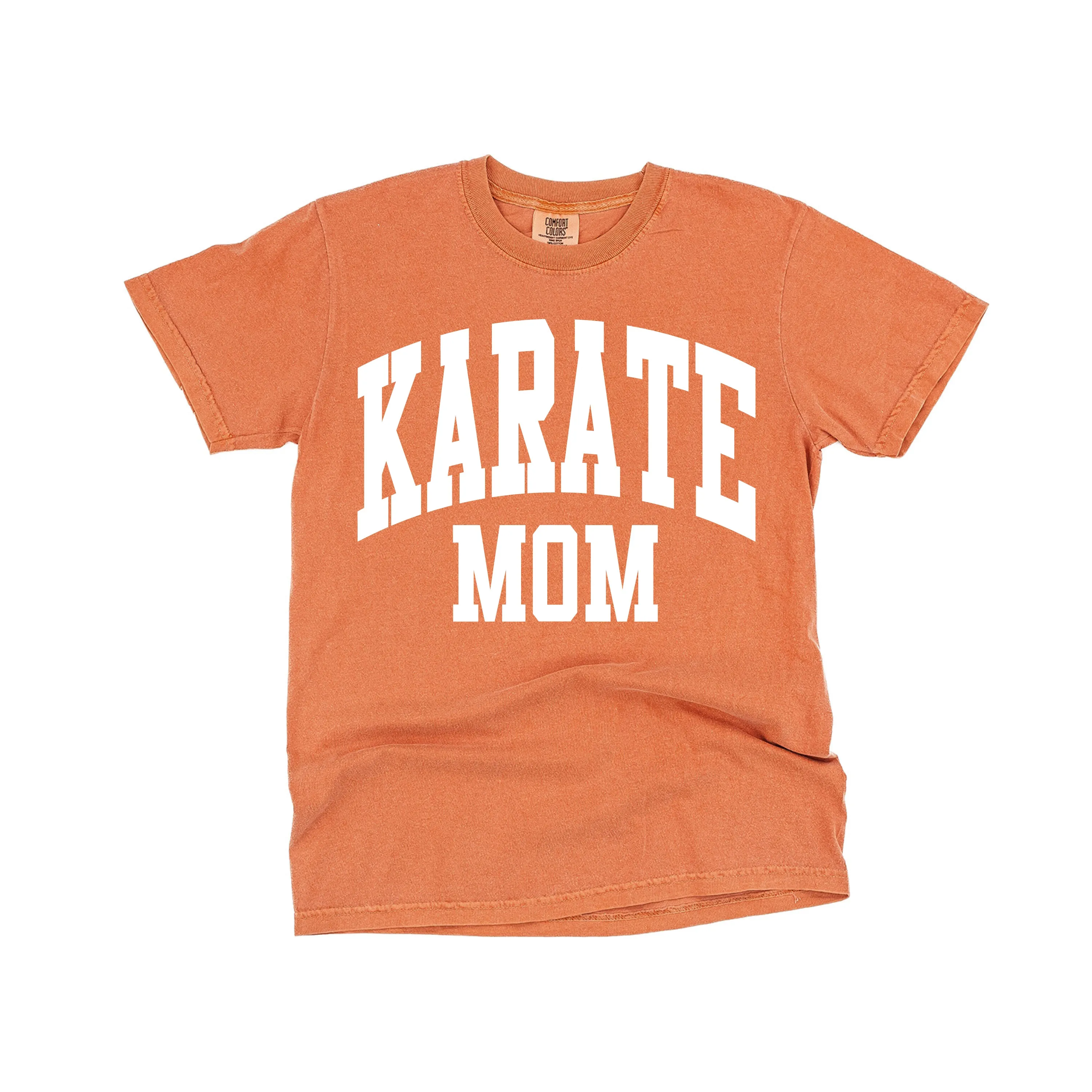 Varsity Style - KARATE MOM - SHORT SLEEVE COMFORT COLORS TEE