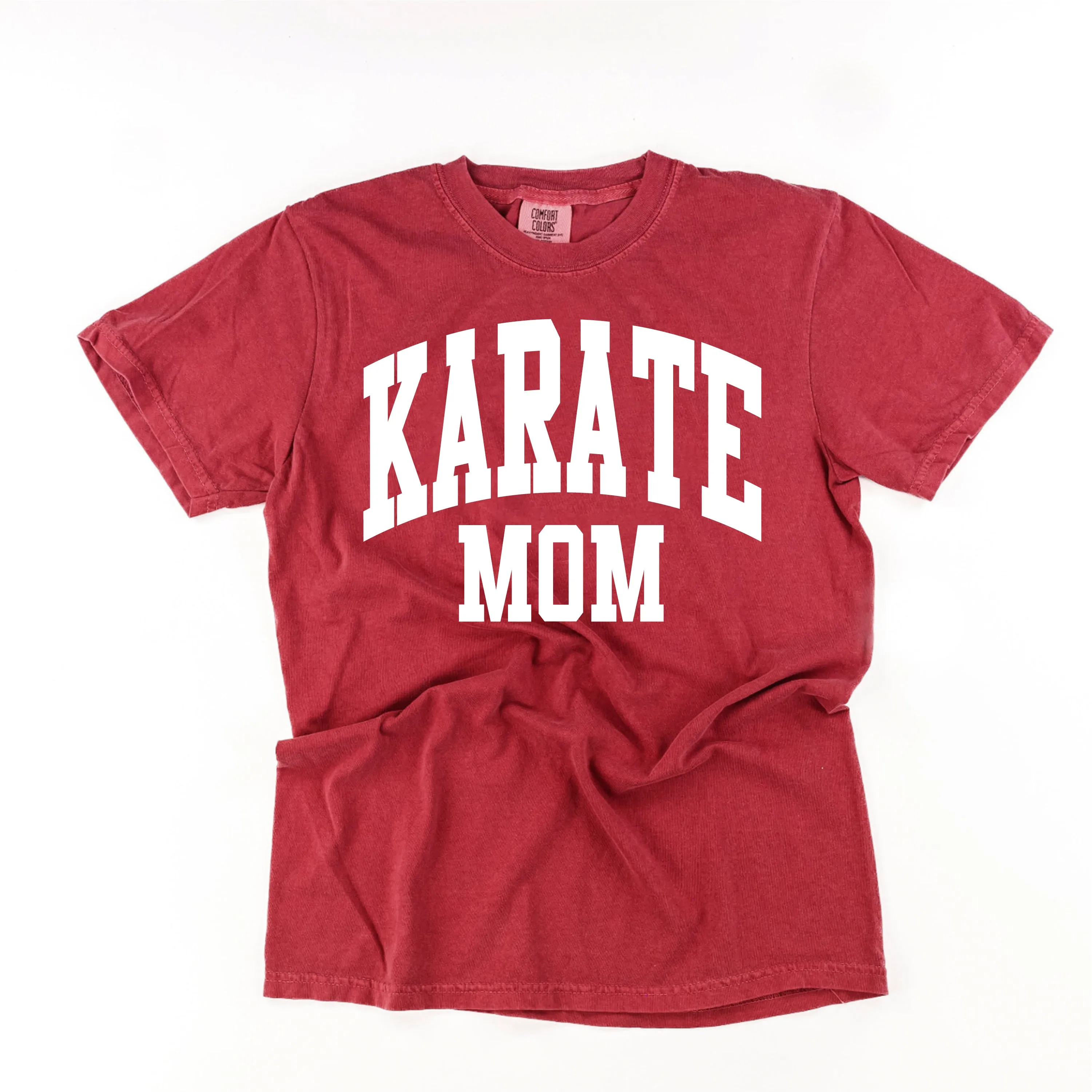 Varsity Style - KARATE MOM - SHORT SLEEVE COMFORT COLORS TEE