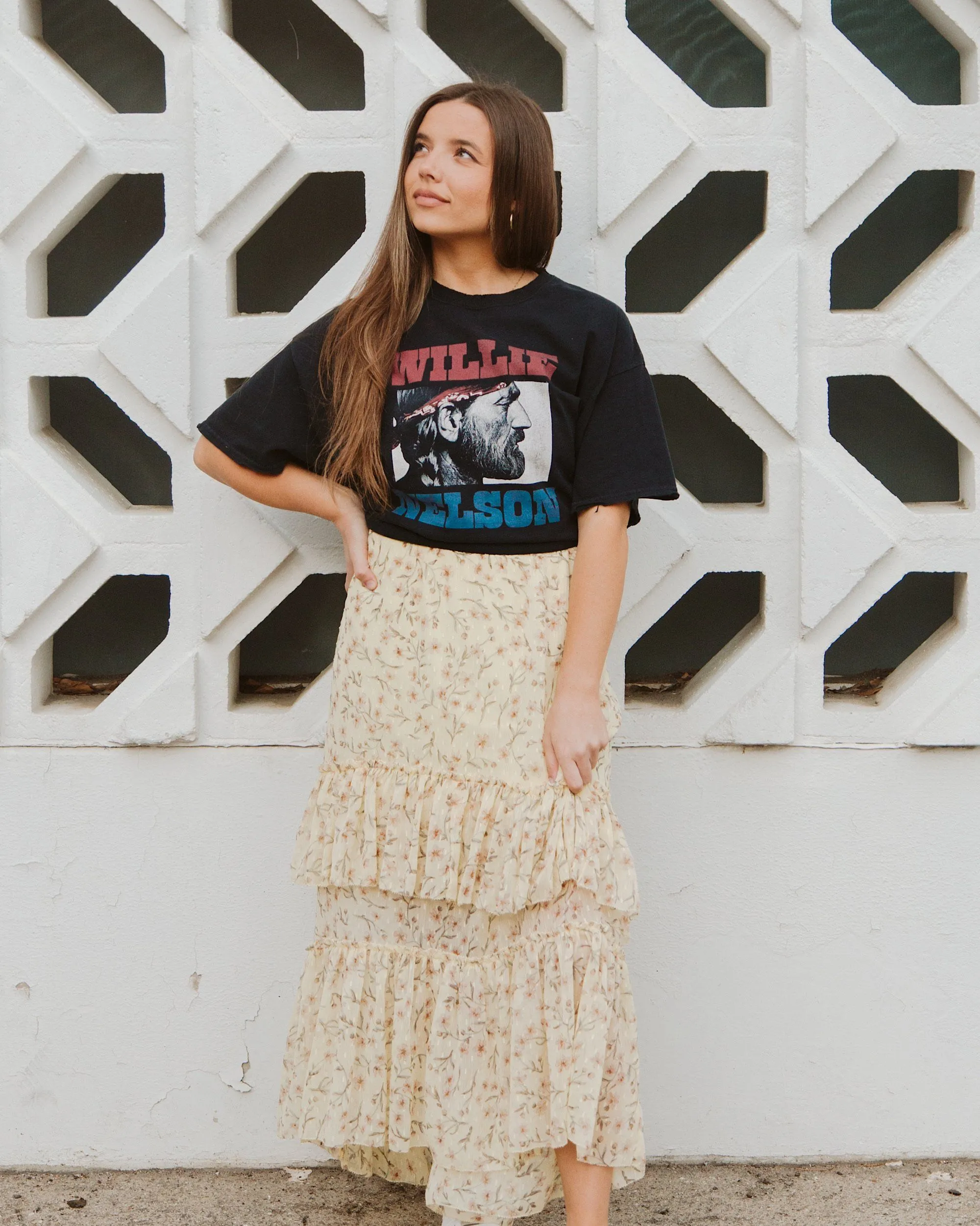 Willie Nelson Bandana Black Thrifted Tee (FINAL SALE)