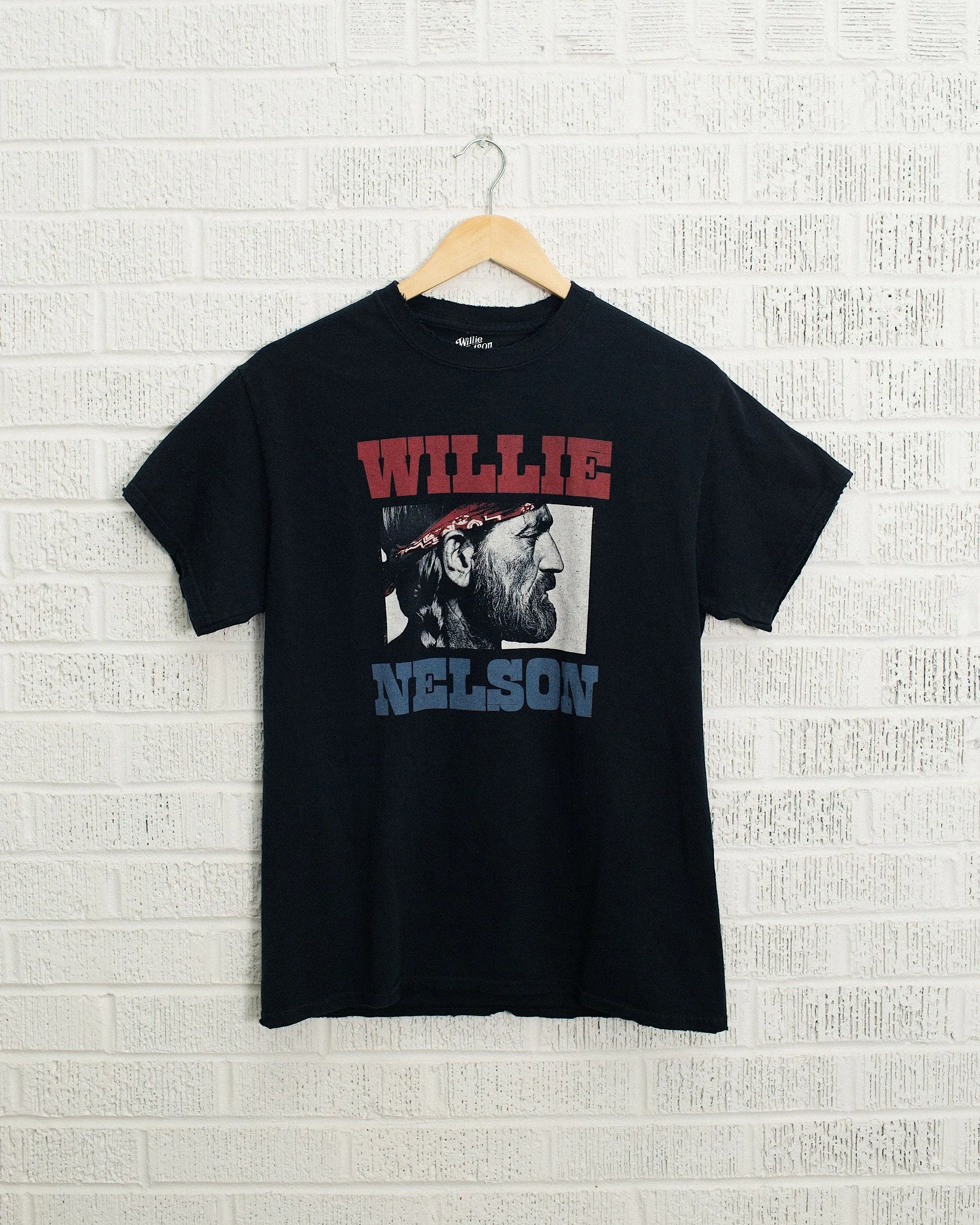 Willie Nelson Bandana Black Thrifted Tee (FINAL SALE)