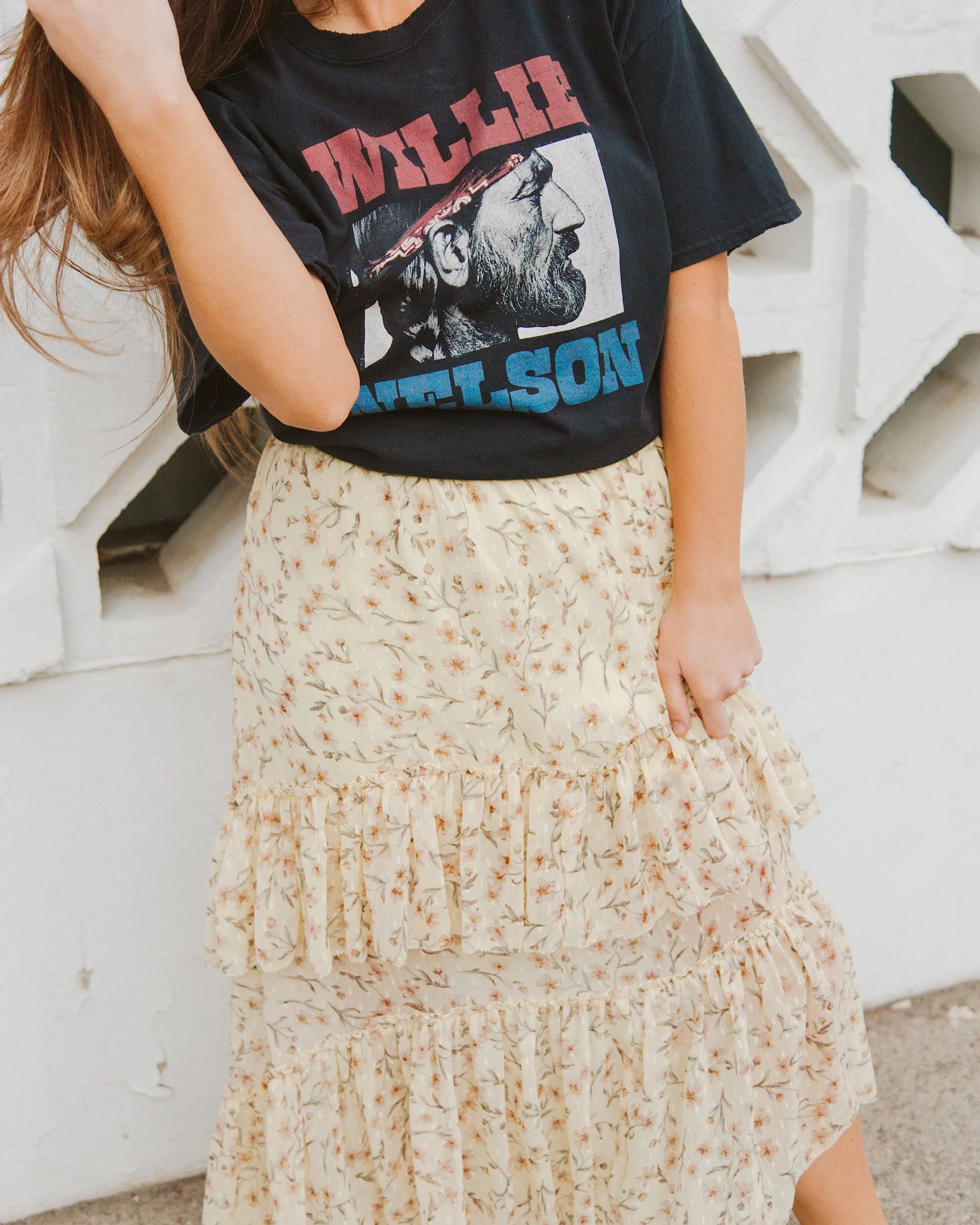Willie Nelson Bandana Black Thrifted Tee (FINAL SALE)