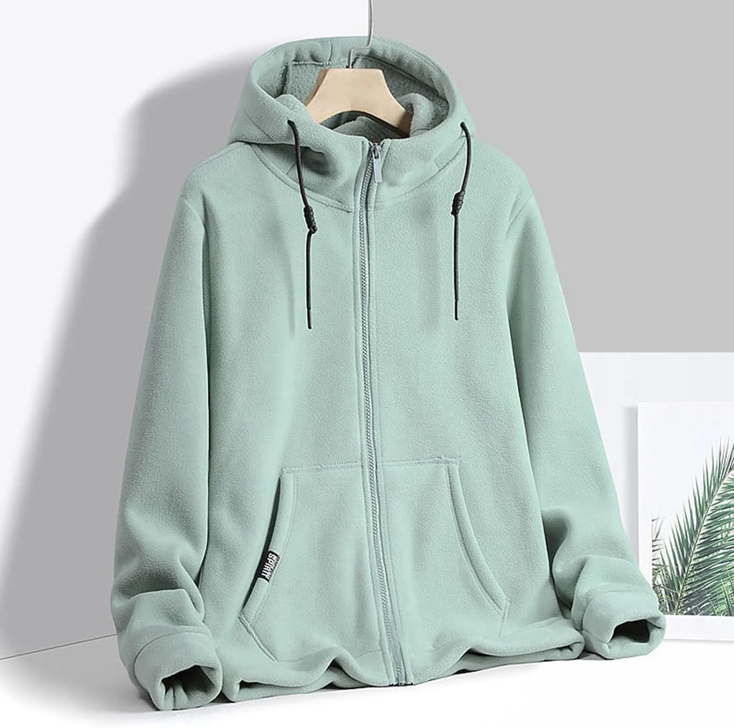 Women's Solid Color Polar Fleece Hoodie Sweatshirt Women Autumn Winter Jacket Breathable Casual Warm Womens